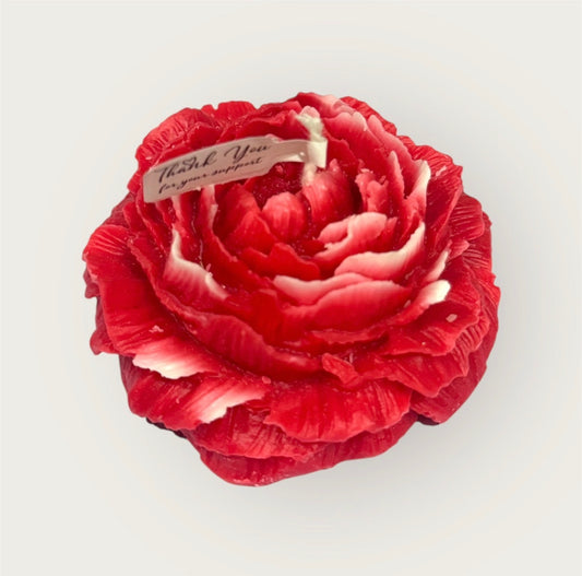 Peony Flower Candle