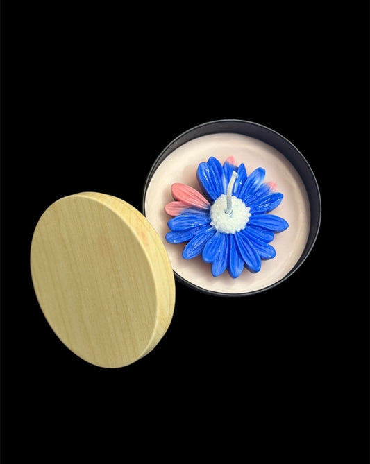 Daisy Flower jar candle