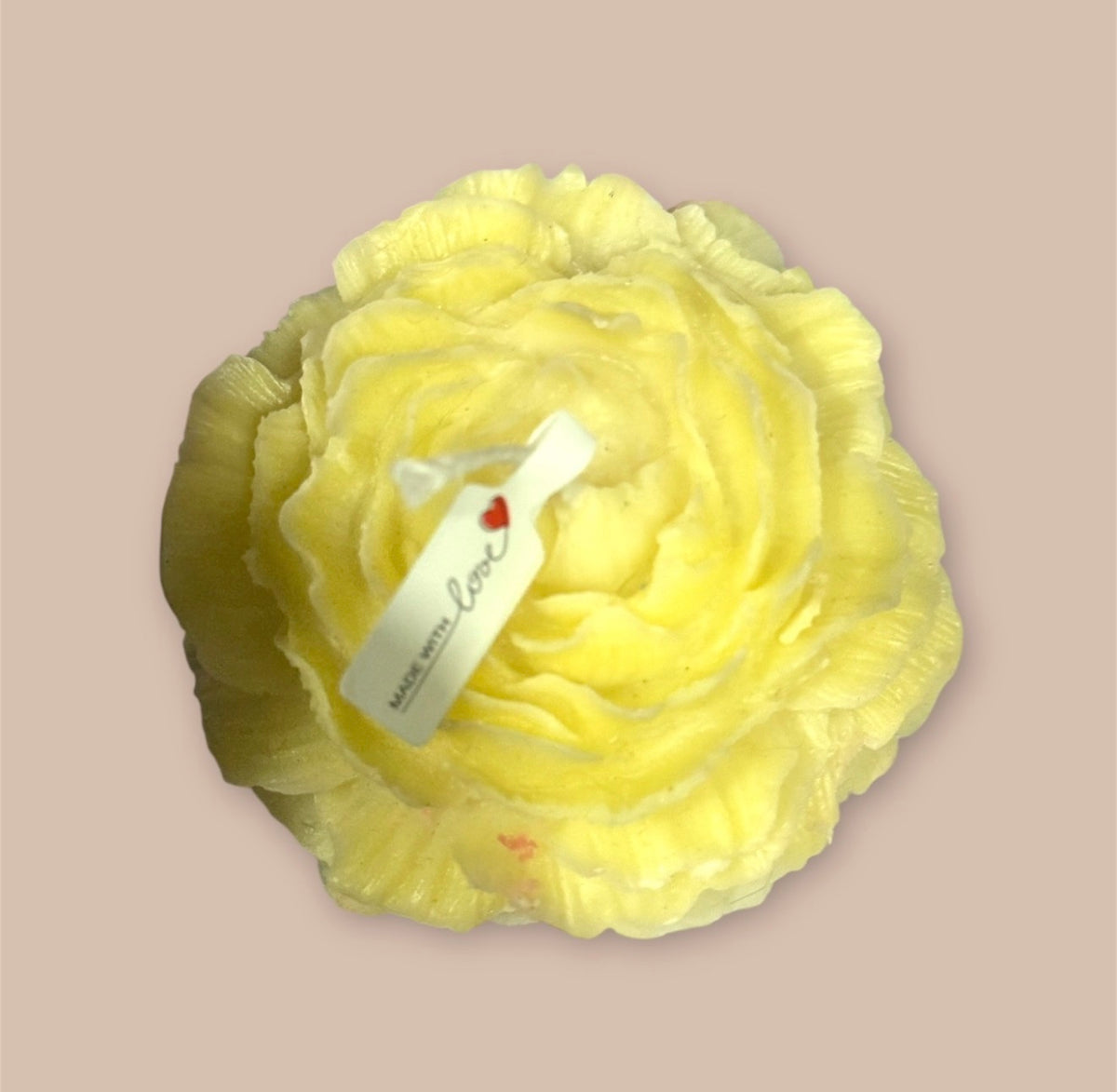 Peony Flower Candle
