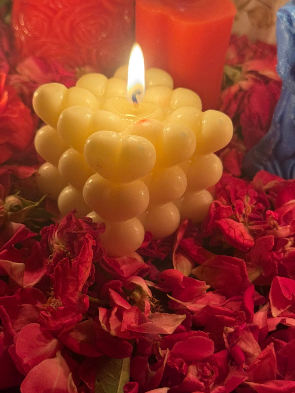 Heart Bubble Candle